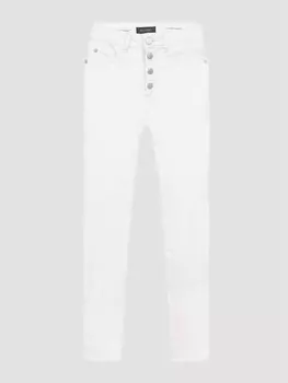 Белые джинсы с высокой посадкой Girls Chloe DL1961 - Kids', белый
