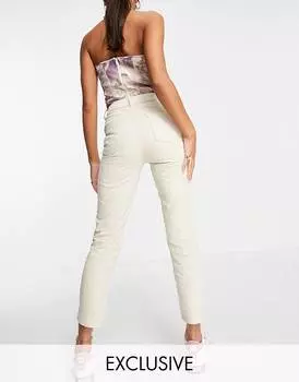 Белые джинсы скинни mom ASYOU