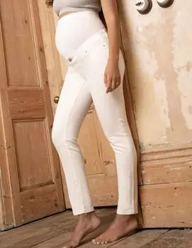 Белые джинсы Zahara Slim Leg Over Bump Seraphine