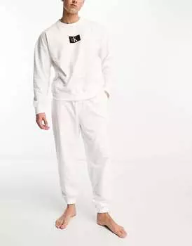 Белые джоггеры для отдыха Calvin Klein CK 96