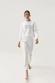 Белые джоггеры Saona Off Born Living Yoga, белый