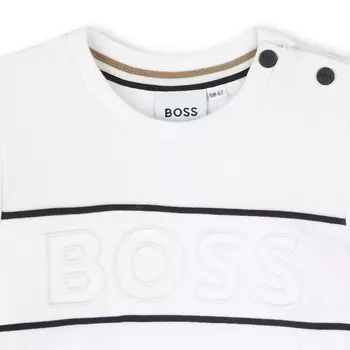 Белые футболки с логотипом BOSS, белый