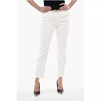 Белые хлопковые джинсы Деним Off-White, White