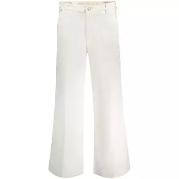 Белые хлопковые джинсы Guess Shoes, белый