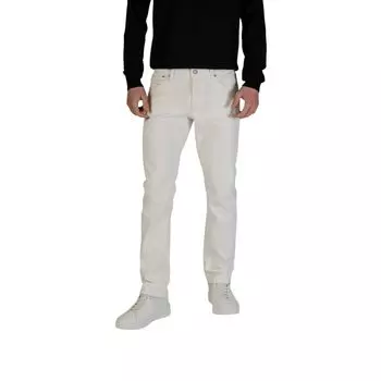 Белые хлопковые джинсы и брюки Jack & Jones