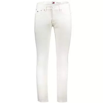 Белые хлопковые джинсы и брюки Tommy Hilfiger