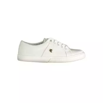 Белые хлопковые кроссовки Ralph Lauren