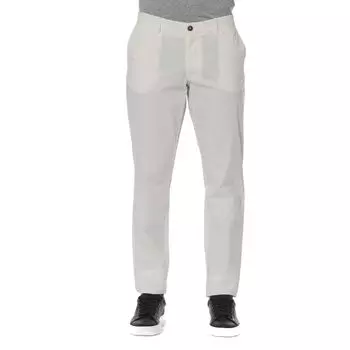 Белые хлопковые мужские джинсы Trussardi jeans