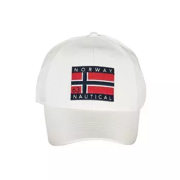 Белые хлопковые шапка и кепка Geographical Norway