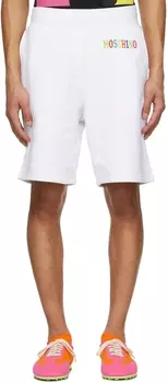 Белые хлопковые шорты Moschino