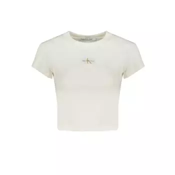 Белые хлопковые топ и футболка Calvin Klein
