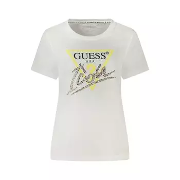 Белые хлопковые топ и футболка Guess Shoes