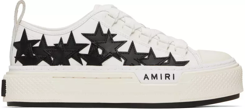 Белые и черные кеды Stars Court Low AMIRI