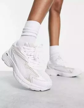 Белые и кремовые кроссовки PUMA Teveris Nitro