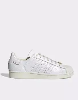Белые и молочно-белые кроссовки adidas Originals Superstar
