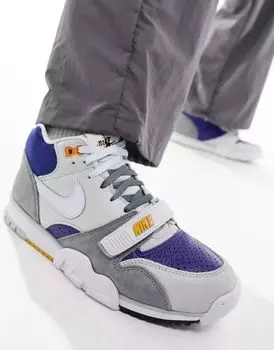 Белые и разноцветные кроссовки Nike Air Trainer 1