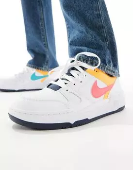 Белые и разноцветные кроссовки Nike Full Force Low