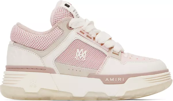 Белые и розовые кроссовки MA-1 AMIRI, Pink/Alabaster