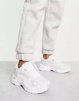 Белые и серебристые кроссовки Puma Teveris Nitro