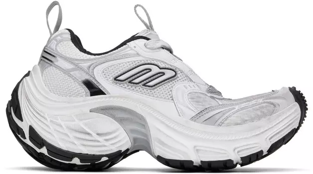 Белые и серые кроссовки 10XL Balenciaga, белый/черный/серый