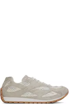 Белые и серые кроссовки Orbit Bottega Veneta