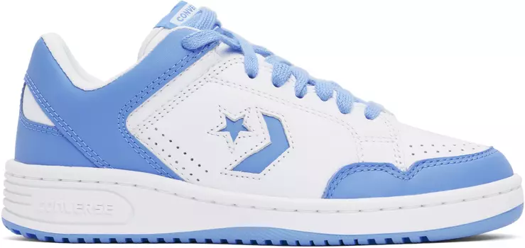 Белые и синие кроссовки Weapon Low Top Converse