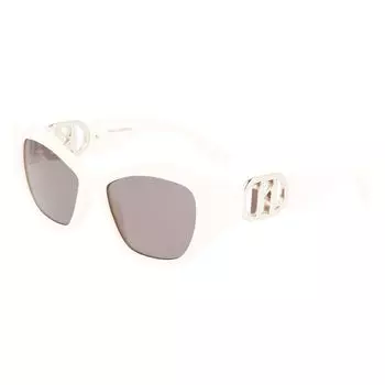 Белые инжектированные солнцезащитные очки Karl Lagerfeld