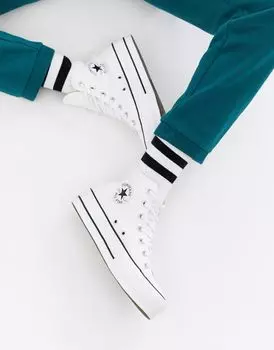 Белые кеды на платформе из парусины Converse Chuck Taylor All Star Hi Lift