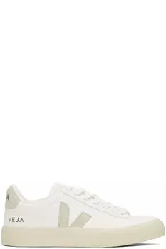 Белые кожаные кроссовки Campo ChromeFree VEJA