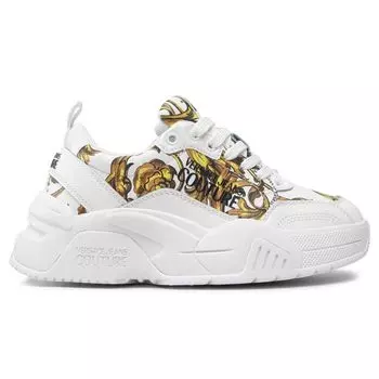 Белые кожаные кроссовки Di Calfskin Versace Jeans