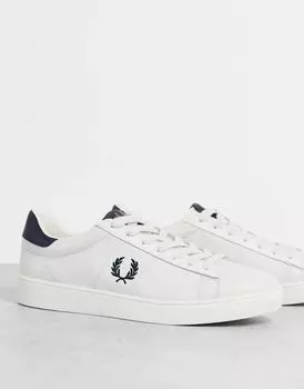 Белые кожаные кроссовки Fred Perry Spencer