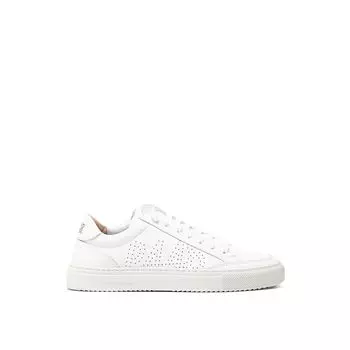 Белые кожаные кроссовки P448