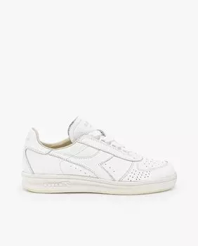 Белые кожаные кроссовки унисекс со шнурками Diadora Heritage, белый