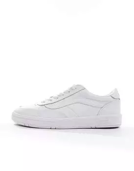 Белые кожаные кроссовки Vans Cruze