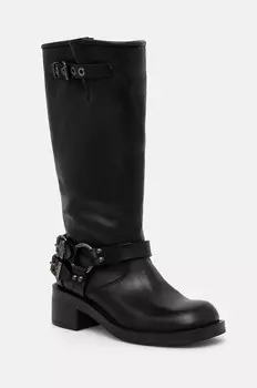 Белые кожаные сапоги BIAHARPER Bianco, черный