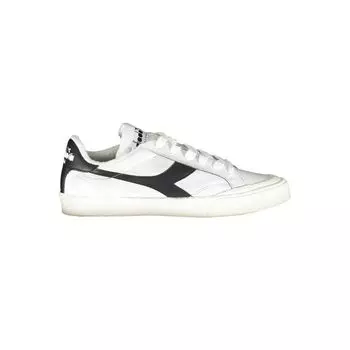 Белые кожаные женские кроссовки Diadora