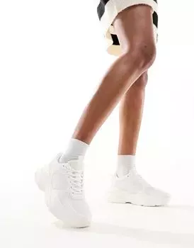 Белые кроссовки ASOS Drop