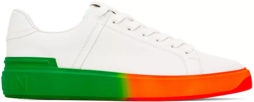 Белые кроссовки B-Court Balmain