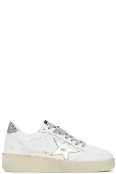 Белые кроссовки Ball Star Golden Goose