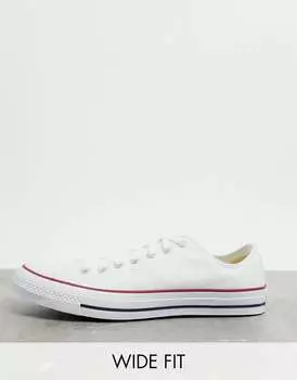 Белые кроссовки Converse Chuck Taylor All Star Ox Wide Fit