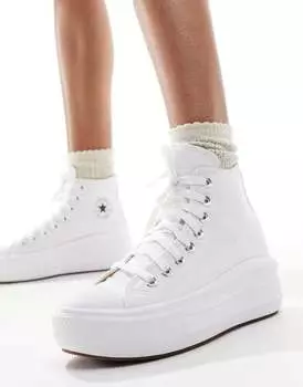 Белые кроссовки Converse Chuck Taylor All Star Move Hi