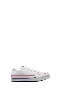 Белые кроссовки для девочек Converse