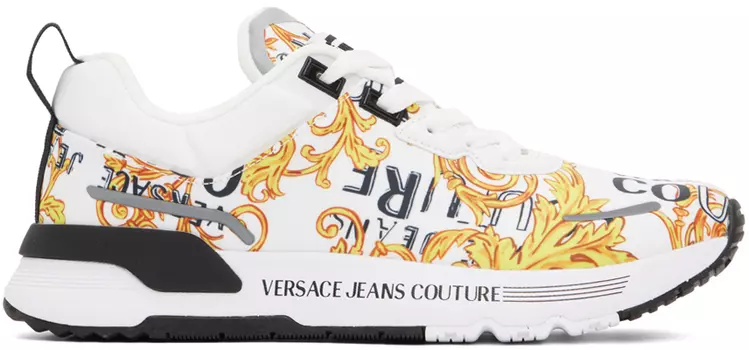 Белые кроссовки Dynamic Versace Jeans Couture