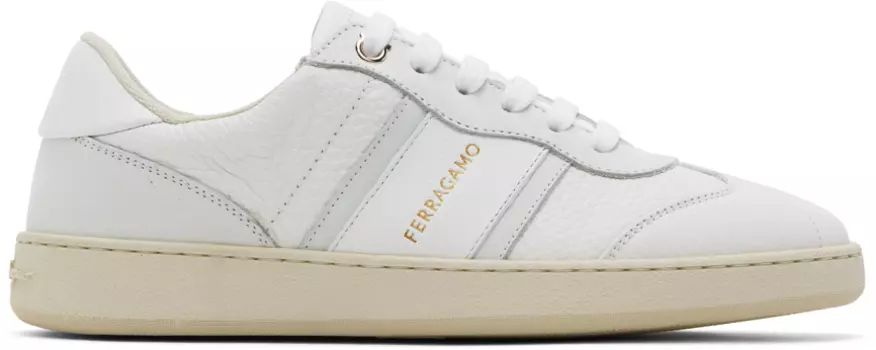 Белые кроссовки Ferragamo Achille 1