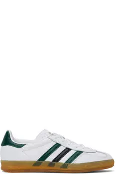 Белые кроссовки Gazelle для дома Adidas Originals