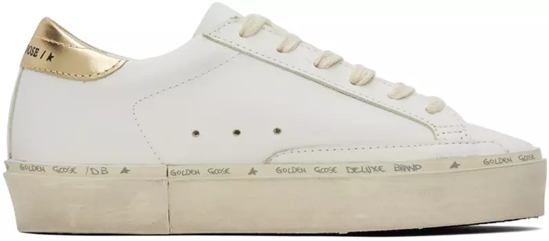 Белые кроссовки Golden Goose Hi Star