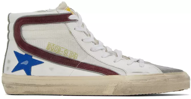 Белые кроссовки Golden Goose Mid Star