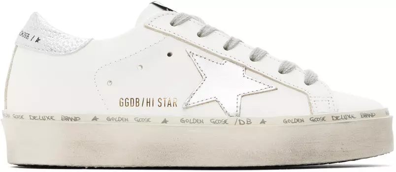 Белые кроссовки Hi-Star Golden Goose