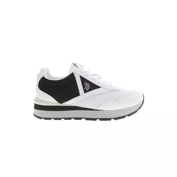 Белые кроссовки из полиэстера U.S. Polo Assn., белый