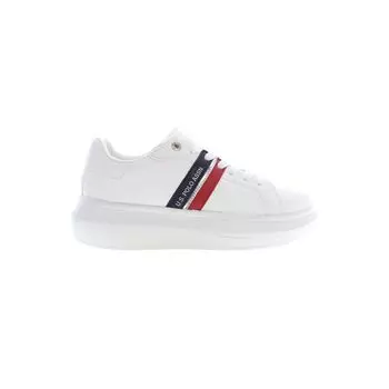 Белые кроссовки из полиэстера U.S. Polo Assn., белый